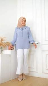 Eurigo - Cleopatra Atasan Blouse Oversize Wanita Crinkle Airflow / 388-6995