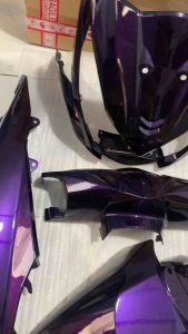 Cover body full halus honda beat fi tahun 2013-2014 hitam lembayung ungu custom