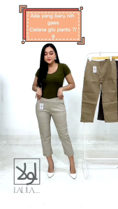 GIO PANTS 7/9 CELANA WANITA KATUN TWILL COMBED STRETCH