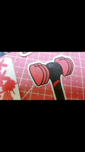Black Pink Sticker 20pcs