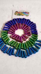 (HARGA UTK 1PCS) ~ BAUT CAKRAM / BAUT PIRINGAN/ BAUT DISC TITANIUM BOLT M8×20 GRADE 5 UK DRAT 12 FULL WARNA ORIGINAL THAILAND UNIVERSAL HONDA & YAMAHA (COCOK UNTUK SEMUA JENIS CAKRAM UK 12) HARGA UNTUK 1 BIJI