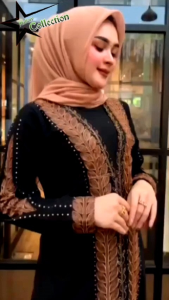 GAMIS ABAYA MALLORY TURKEY MOTIF GANDUM BORDIR MANUAL BAHAN JERSEY KOMBINASI CERUTY NYAMAN DI PAKAI TIDAK GERAH WARNA HITAM POLOS DENGAN KOMBINASI MUTIF BORDIR DAN MUTIARA BEST SELLER TERBARU 2024 TERVIRAL TERLARIS TERJANGKAU MEWAH BERKUALITAS DAN ELEGANT