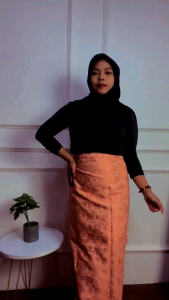 Rok Lilit Songket Palembang Siap Pakai - Rok Lilit Pesta Wisuda