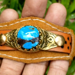 gelang kulit pirus persia 03