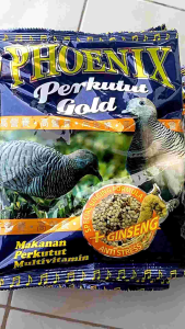 PHOENIX PERKUTUT GOLD PAKAN BURUNG PERKUTUT MILET CAMPUR PHOENIK PREMIUM PLUS GINGSENG MAKANAN BURUNG PERKUTUT Milet Campur Protein Tinggi Ukuran 10Cm Pakan Burung - Lazada