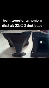 HORN TWEETER RCF UK 22x22 MULTI DRAT BAUT ALMUNIUM/DIRAL WARNA HITAM DOF
