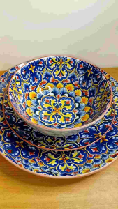 Moroccan Boho Bowl size 6 X 2.7 X 7 inches / capacity of 350 ml / high quality - durable - microwave safe