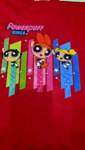 Kaos Distro Anak-Anak P0WERPUFF LUCU Kaos Anak-Anak Usia 2-11Tahun Fashion Bahan Katun Size XS-XL