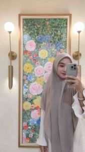 FARIVA - Voal Arabian 130 cm Hijab Segiempat Syar’i Premium