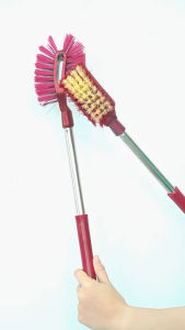 Cọ Vệ Sinh Toilet Cọ Vệ Sinh Bồn Cầu Có Cán Inox Dài Tháo Lắp Tiện Lợi