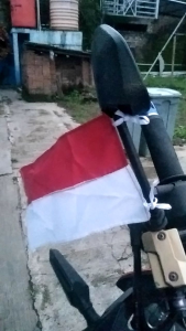 BENDERA KECIL SPION MOTOR TIANG DAN TALI