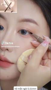 Kẻ mắt Judydoll ngòi mảnh 0001mm kẻ mắt và vẽ mi dưới tự nhiên không lem không trôi loại ngòi mảnh nhất