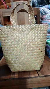 tas handbag purun - tas purun wanita - tas purun 20x30 cm - tas anyaman