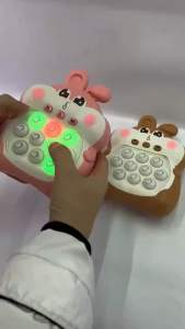 Máy Game Pop It Mẫu Mới Nâng Cấp Có Nút Đỏ Mẫu Thú Cute