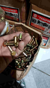 (isi 10Pcs) Baut dan Mur M8 Hexagonal Drat 1.25 Panjang 15–150mm | Baut Kepala 12 untuk Motor & Mobil