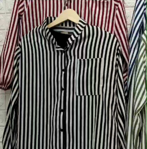 Setelan Celana Wanita Viral | Atasan Kemeja Salur | TERMURAH/TERLARIS /ATASAN+CELANA