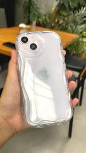 Softcase Bening Melting Gelombang untuk Smartphone Vivo