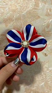 กิ๊บติดผม กิ๊บดอกไม้ กิ๊บดอกไม้ทำจากริบบิ้น พร้องส่ง กิ๊บปากเป็ด8เซน