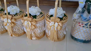 สังฆทานถวายพระ ชุดปิ่นโต ระบายตุ๊งติ๊ง - ชุดปิ่นโต ระบายตุ๊งติ๊ง สำหรับการถวายพระ