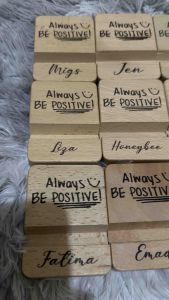 Wooden Phone Stand / Phone Holder / Personalized Souvenir (Laser Engraved)