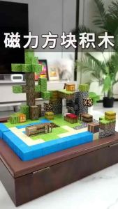 Mô Hình Lắp Ráp Minecraft Từ Các Khối Nam Châm Block Minecraft Nam Châm Đồ Chơi Xây Dựng Các Khối Nam Châm Minecraft