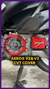 Aerox V2/V3 CVT Crankcase Cover – 2-Layer Acrylic Design Plug & Play with Bolts Washer & Sticker