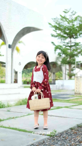 DRESS ANAK MODEL ROMPI LUCU FELICIA KEKINIAN MEWAH KOREAN STYLE