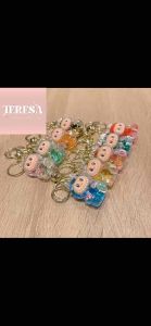 【TERESA】A180 Labubu Quicksand Keychain | Rantai Kunci Acrylic Labubu Pasir Bergerak | 创意亚克力拉布布钥匙扣