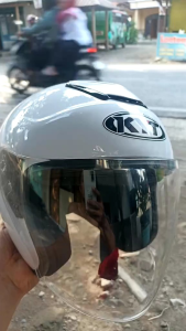 Helm Kyt Kyoto Warna Putih Mirip Kyt Kyoto Original Merk Kbs Ber SNI