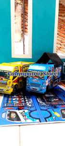 Promo Mainan Anak Miniatur Truk Oleng Lengkap dengan 10 Lampu kelap kelip