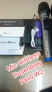 Mic Wireless Dusenbreg Pavo-W2 2 Mic Handheld Portable Original