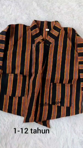 Baju Lurik Surjan Sorjan Anak Laki-laki: Kostum Pakaian Tradisional Adat Jawa
