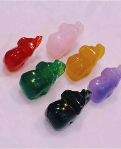 Tượng Voi mini đá TA làm vòng tay vòng trầm hoặc để bàn cầu may mắn tài lộc và sk