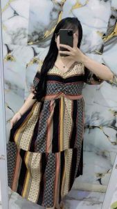 DRESS CINDERELLA MOTIF BUNGA BUNGA BEST SELLER
