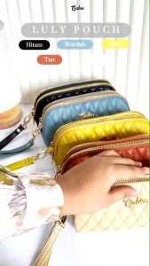 LULA POUCH By Gabia dompet panjang wanita premium elegan simple terbaru 2 resleting