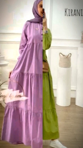 GAMIS POLOS RAYON / HOMEYDRESS / MAXI DRESS RAYON BALI POLOS