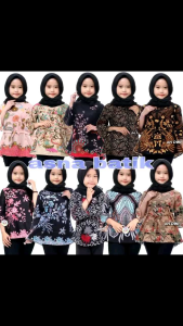 baju atasan blouse batik anak cewek umur 5 sampai 12 tahun | seragam muslim blouse anak cewek TPQ TPA