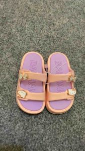 Sendal Selop Anak Cewek Ban Dua HK Tinggi 35cm Model Hellokitty Sandal Wedges Anak Perempuan Kekinian Trendy