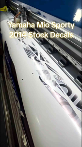 YAMAHA MIO SPORTY 2014 STOCK DECALS (WATERPROOF LAMINATED FADE PROOF)