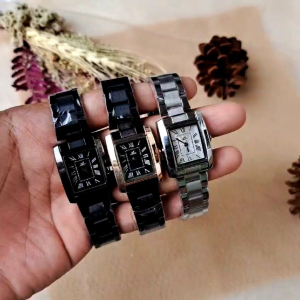 JAAM TANGAN WANITA MIRETE SEGI EMPAT ANALOG TAHAN AIR STRAP RANTAI STAINLESS STEEL BERKUALITAS MURAH REALPICT BISA COD