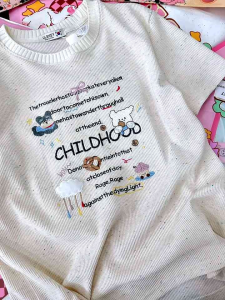 2025 สินค้ามาใหม่หน้าร้อน/เสื้อยืดปักลายลูกหมาวาฟเฟิลคลาวด์ 25 สินค้ามาใหม่หน้าร้อน/เสื้อยืดปักลายลูกหมาวาฟเฟิลคลาวด์ #25XK5116] เสื้อแขนสั้นลำลองสำหรับเล่นกีฬา] เสื้อแขนสั้นลำลองสำหรับเล่นกีฬา