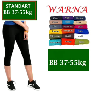 Legging 3/4 di bawah lutut Spandek Standar XXL XXXL