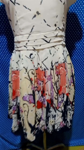 DRESS LENGAN PENDEK PUTIH(SHERBET) 165
