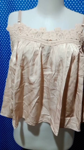 ATASAN WANITA BLOUSE CROP KREM(FOREVER 21) 499