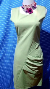 DRESS KUTUNG/SLEEVELESS HIJAU LEMON 133