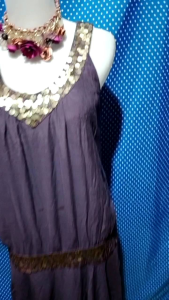 DRESS SEQUIN UNGU(INTEND) 273