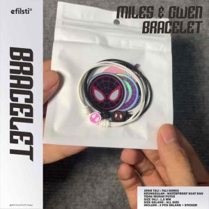 Gelang Couple Spiderman Miles & Gwen Pasangan (2pcs) free sticker spiderman ep