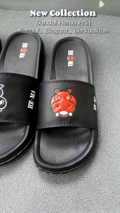 Sandal Selop Pria Distro Terbaru Size 39-43 Sandal Kasual Pria