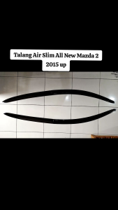 Talang Air All New Mazda2 Slim 2015: 4pcs Aksesoris Mobil Berkualitas