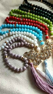 Tasbih Kristal Lafadz Allah 33 Butir Tasbih Kristal Dof 33 Butir Tasbih Pendek Oleh Oleh Haji dan Umroh